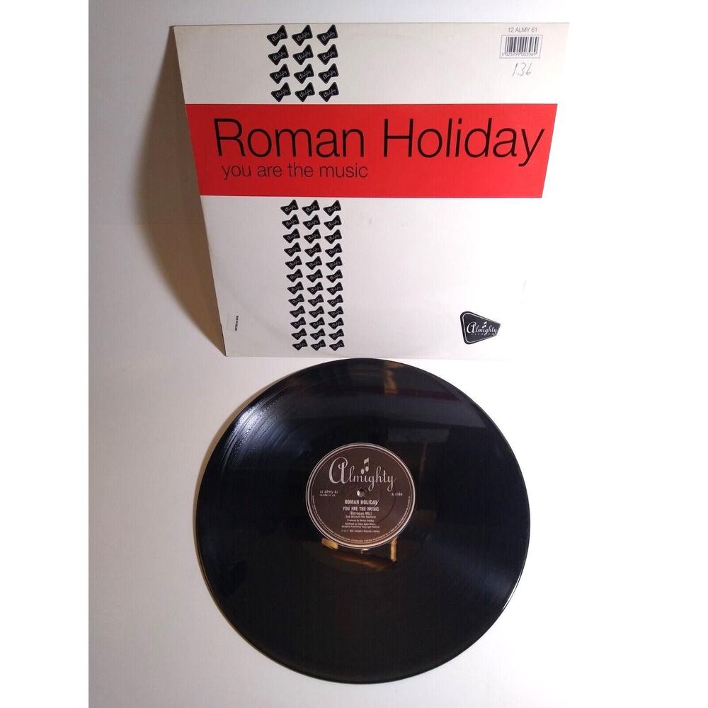 Roman Holiday You Are The Music Vinyl 12" Record 1994 Electronic House Dance